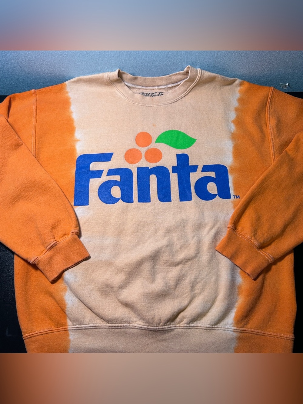 Forever 21 Fanta Orange Tie-dye Men's Crewneck -- Size Small